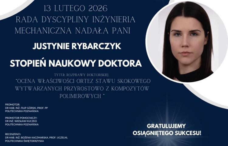 Dr inż. Justyna Rybarczyk